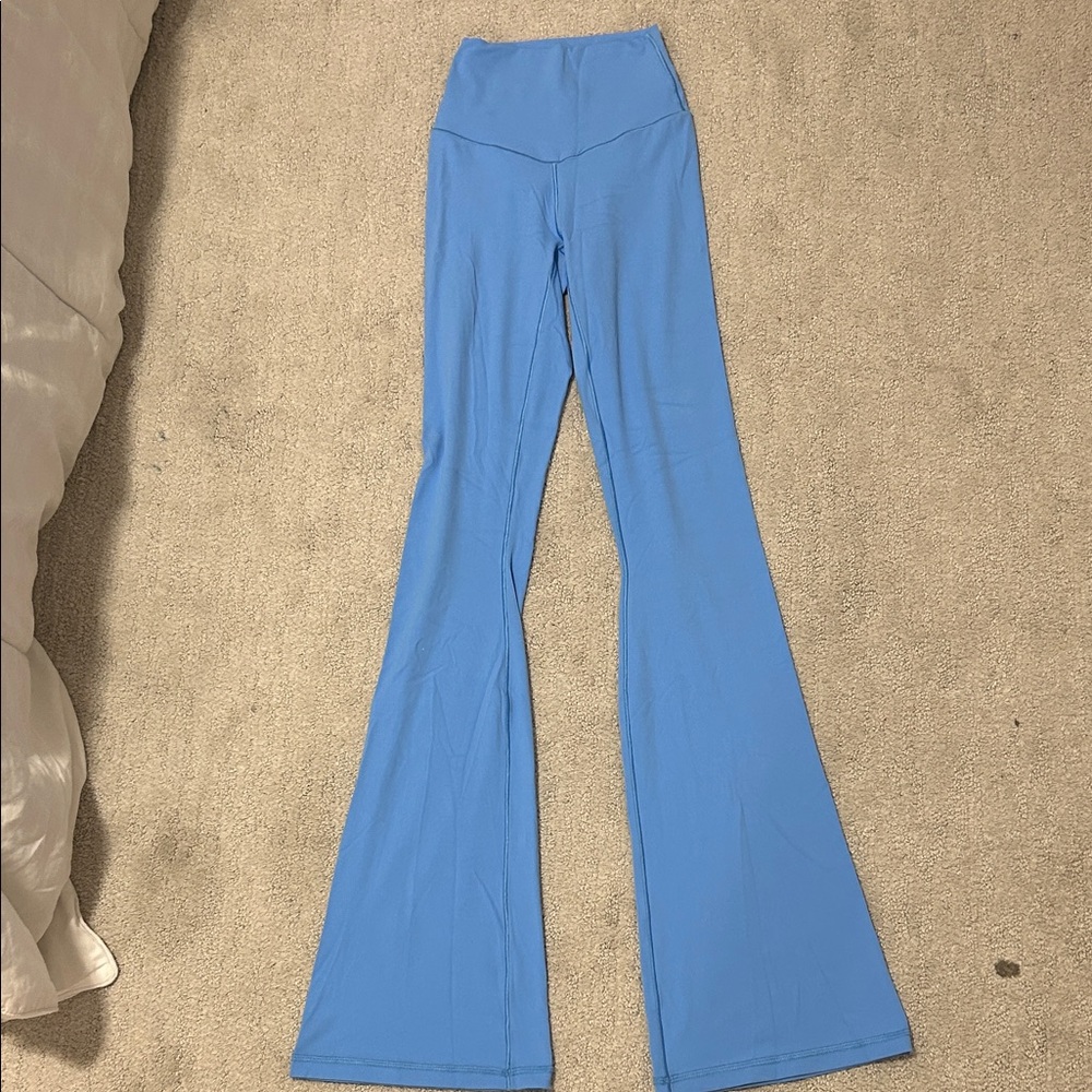 Blue flare aerie pants